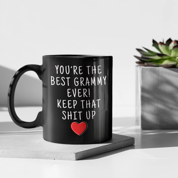 Grammy Gifts Best Grammy Ever Mug Grammy Coffee Mug Grammy Coffee Cup Grammy Gift Coffee Mug Tea Cup Black $19.99 | 11oz - Black Drinkware