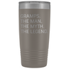 Gramps Gifts Gramps The Man The Myth The Legend Stainless Steel Vacuum Travel Mug Insulated Tumbler 20oz $31.99 | Pewter Tumblers