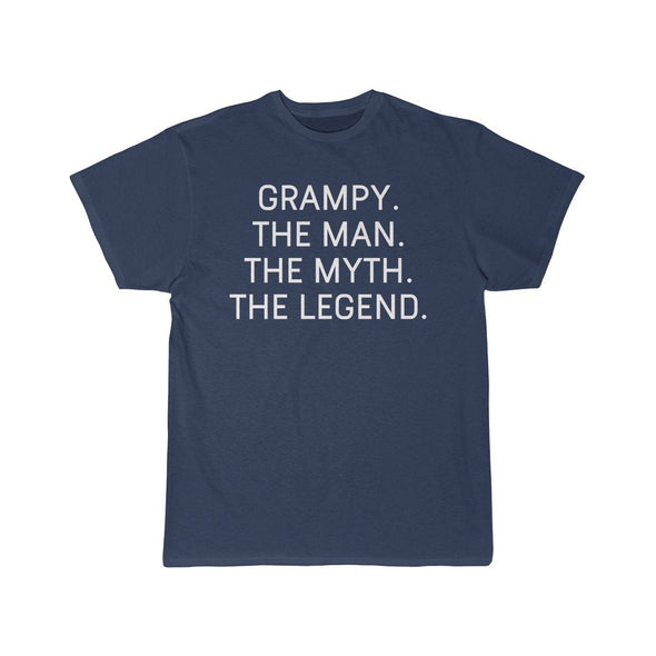Grampy Gift - The Man. The Myth. The Legend. T-Shirt $14.99 | Athletic Navy / S T-Shirt