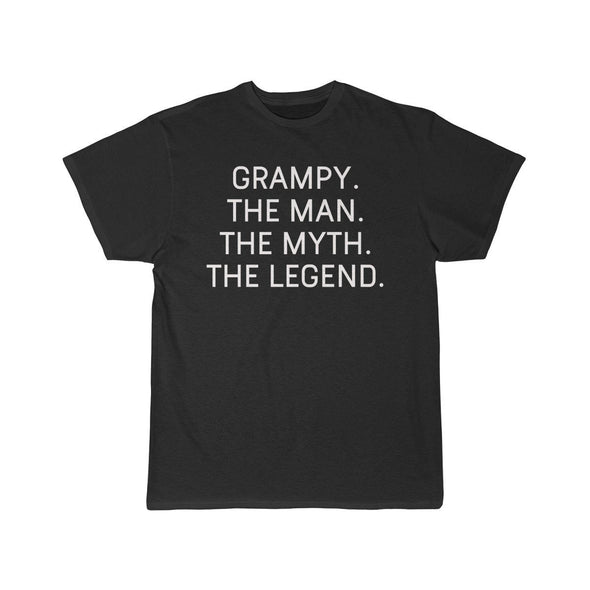 Grampy Gift - The Man. The Myth. The Legend. T-Shirt $14.99 | Black / S T-Shirt