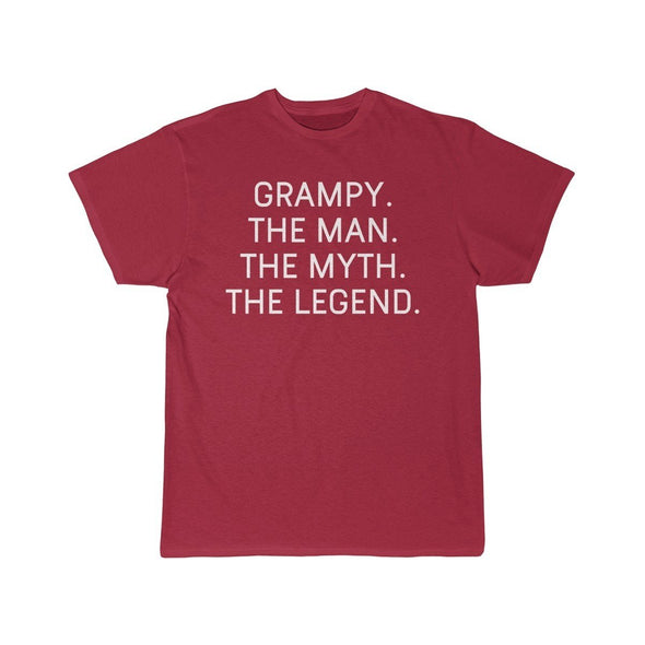 Grampy Gift - The Man. The Myth. The Legend. T-Shirt $14.99 | Cardinal / S T-Shirt