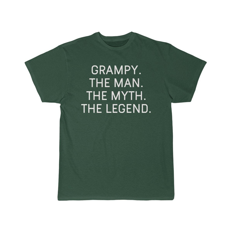 Grampy Gift - The Man. The Myth. The Legend. Mens T-Shirt Fathers Day Birthday
