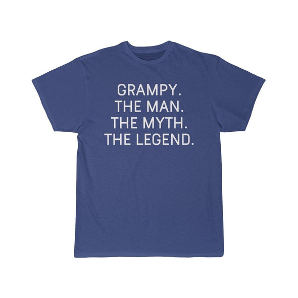 Grampy Gift - The Man. The Myth. The Legend. T-Shirt $14.99 | Royal / S T-Shirt