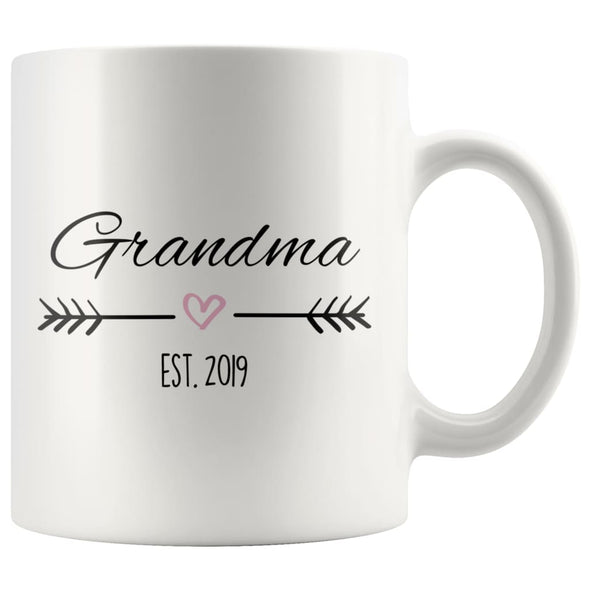 Grandma Est. 2019 Coffee Mug | New Grandma Gift $14.99 | 11oz Mug Drinkware