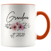 Grandma Est 2020 Pregnancy Announcement Gift to New Grandma Coffee Mug 11oz $14.99 | Orange Drinkware