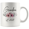 Grandma Est 2020 Pregnancy Announcement Gift to New Grandma Coffee Mug 11oz $14.99 | White Drinkware