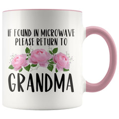 Load image into Gallery viewer, Grandma Gift Ideas for Mother&amp;#39;s Day If Found In Microwave Please Return To Grandma Coffee Mug Tea Cup 11 ounce