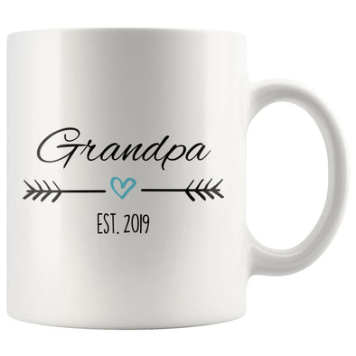 Grandpa Est. 2019 Coffee Mug | New Grandpa Gift $14.99 | 11oz Mug Drinkware