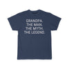 Grandpa Gift - The Man. The Myth. The Legend. T-Shirt $14.99 | Athletic Navy / S T-Shirt