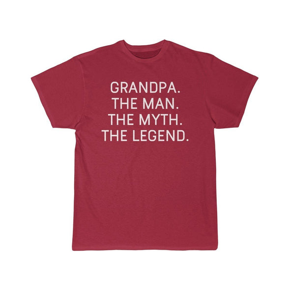 Grandpa Gift - The Man. The Myth. The Legend. T-Shirt $14.99 | Cardinal / S T-Shirt