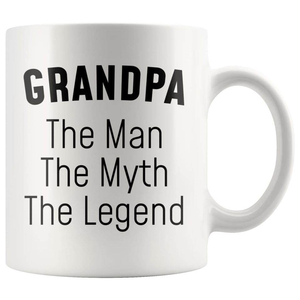 Grandpa Gifts Grandpa The Man The Myth The Legend Grandpa Christmas Birthday Coffee Mug