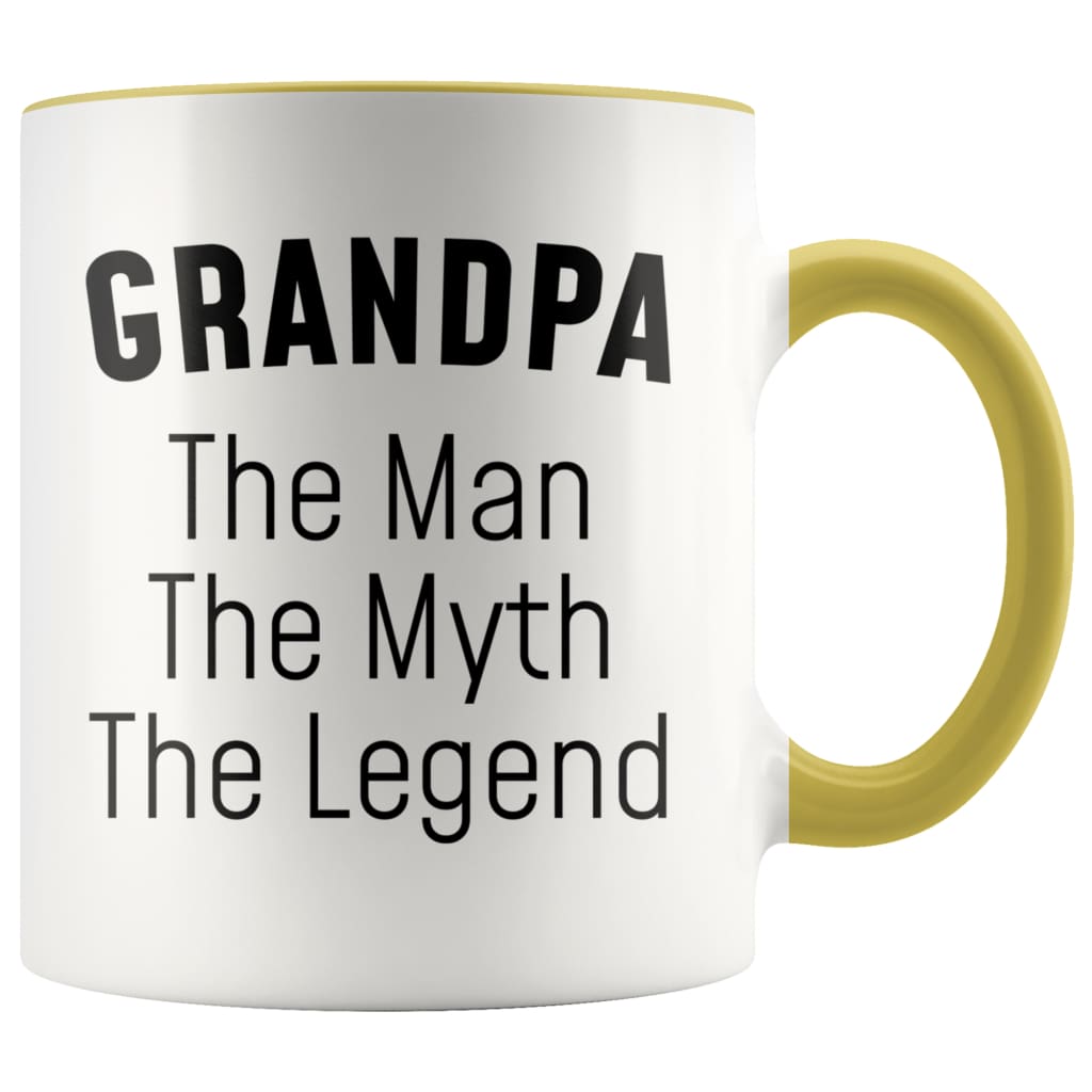 Grandpa Gifts Grandpa The Man The Myth The Legend Grandpa Christmas Birthday Coffee Mug — photo 8