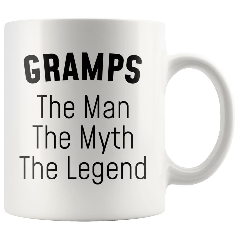 Grandpa Gramps Gifts Gramps The Man The Myth The Legend Gramps Christmas Birthday Father's Day Coffee Mug