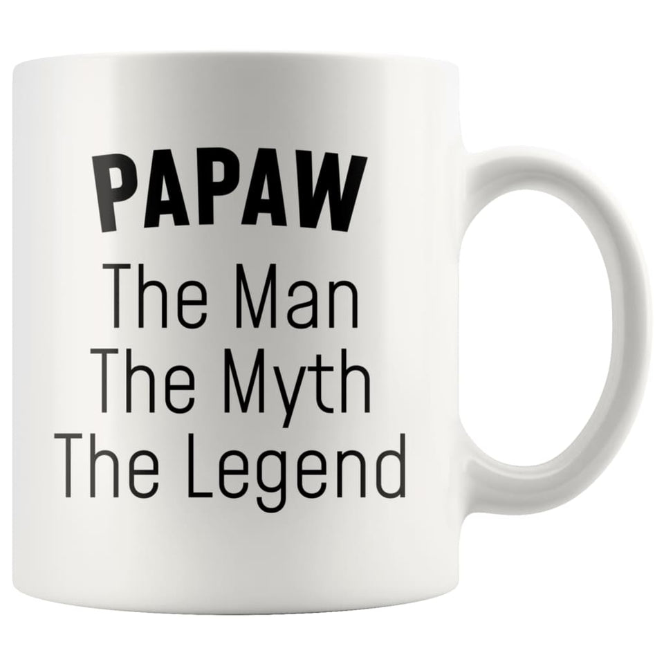 Grandpa Papaw Gifts Papaw The Man The Myth The Legend Papaw Christmas Birthday Father's Day Coffee Mug