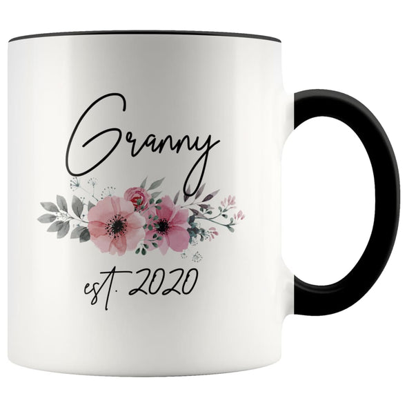 Granny Est 2020 Pregnancy Announcement Gift to New Granny Coffee Mug 11oz $14.99 | Black Drinkware