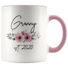 Granny Est 2020 Pregnancy Announcement Gift to New Granny Coffee Mug 11oz $14.99 | Pink Drinkware