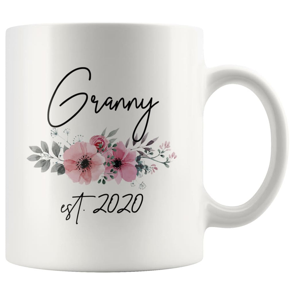 Granny Est 2020 Pregnancy Announcement Gift to New Granny Coffee Mug 11oz