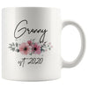 Granny Est 2020 Pregnancy Announcement Gift to New Granny Coffee Mug 11oz $14.99 | White Drinkware