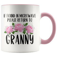 Load image into Gallery viewer, Granny Gift Ideas for Mother&amp;#39;s Day If Found In Microwave Please Return To Granny Coffee Mug Tea Cup 11 ounce
