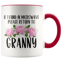 Load image into Gallery viewer, Granny Gift Ideas for Mother&amp;#39;s Day If Found In Microwave Please Return To Granny Coffee Mug Tea Cup 11 ounce