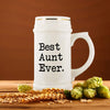 Great Aunt Gifts Best Aunt Ever Beer Stein Unique Wedding Gift for Aunt Gift Idea Aunt of the Bride Birthday Christmas Aunt Large 22oz Beer
