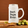 Great Papa Gifts Best Papa Ever Beer Stein Unique Papa Gift Idea Fathers Day Birthday Christmas Papa Large 22oz Beer Mug White $39.99 |