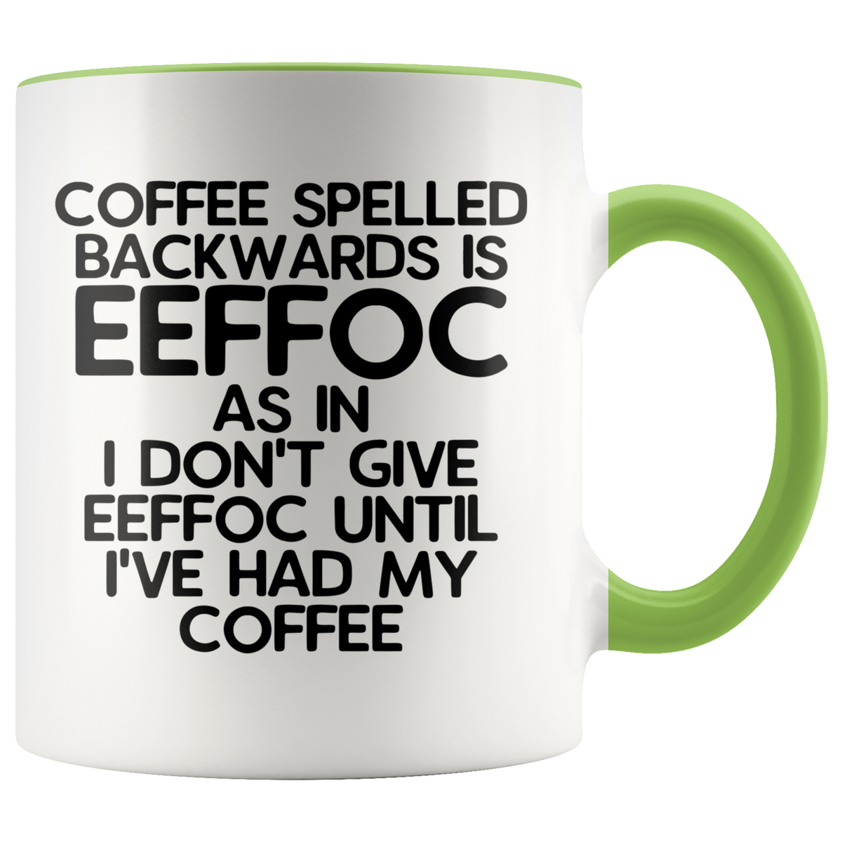 Eeffoc is Coffee Spelled Backwards Funny Coffee Mug Gift For Women, Boss, Friend, Employee, or Spouse — photo 3