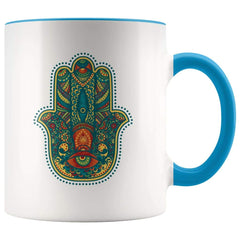 Load image into Gallery viewer, Hamsa Hand Coffee Mug