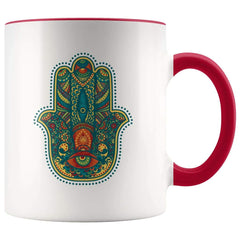 Load image into Gallery viewer, Hamsa Hand Coffee Mug