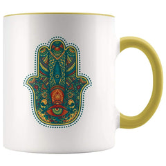 Load image into Gallery viewer, Hamsa Hand Coffee Mug