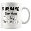 Husband Gifts Husband The Man The Myth The Legend Husband Christmas Birthday Coffee Mug $14.99 | White Drinkware