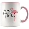 I Don’t Give A Flock Funny Flamingo Coffee Mug Tea Cup 11 ounce $14.99 | Pink Drinkware