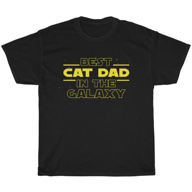 Best Cat Dad In The Galaxy T-Shirt Cat Owner Cat Lover Gifts for Men