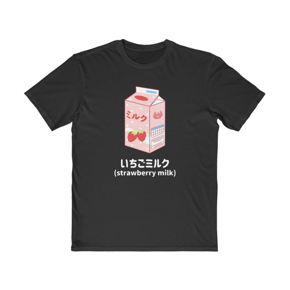 Japanese Vaporwave Streetwear "Strawberry Milk" T-Shirt