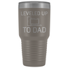 Leveled Up To Dad New Dad Insulated Vacuum 30oz Tumbler Travel Mug $39.99 | Pewter Tumblers
