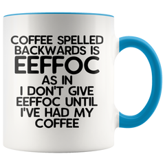 Load image into Gallery viewer, Eeffoc is Coffee Spelled Backwards Funny Coffee Mug Gift For Women, Boss, Friend, Employee, or Spouse