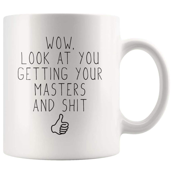 Masters Graduation Gifts, Funny Master Degree Coffee Mug - BackyardPeaks