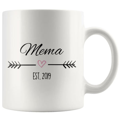 Mema Est. 2019 Coffee Mug | New Mema Gift $14.99 | 11oz Mug Drinkware