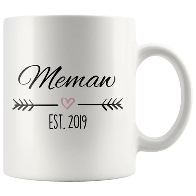 Memaw Est. 2019 Coffee Mug | New Memaw Gift $14.99 | 11oz Mug Drinkware