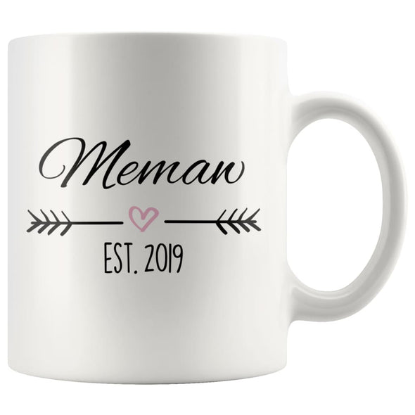 Memaw Est. 2019 Coffee Mug | New Memaw Gift $14.99 | 11oz Mug Drinkware