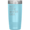 Mentor Gifts Best Effin’ Mentor Ever Funny Coworker Birthday Christmas Thank You Gift for Mentor Insulated Tumbler 20oz $24.99 | Light Blue 