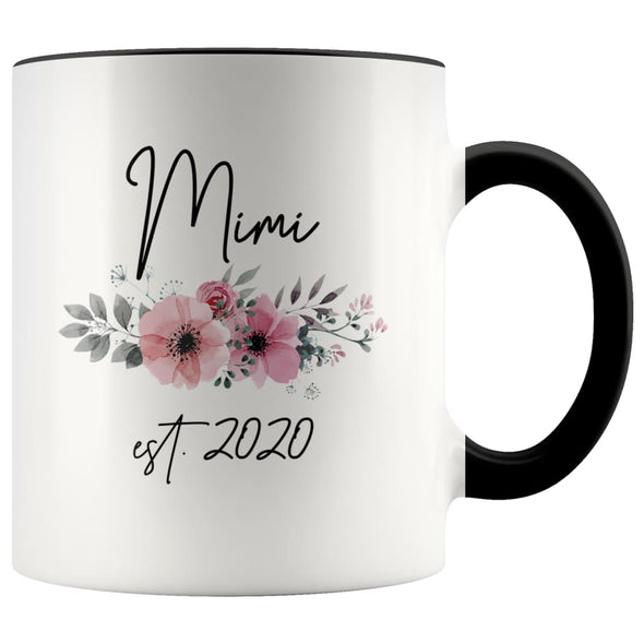 Mimi Est 2020 Pregnancy Announcement Gift to New Mimi Grandma Coffee Mug 11oz $14.99 | Black Drinkware