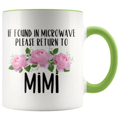 Load image into Gallery viewer, Mimi Gift Ideas for Mother&amp;#39;s Day If Found In Microwave Please Return To Mimi Coffee Mug Tea Cup 11 ounce