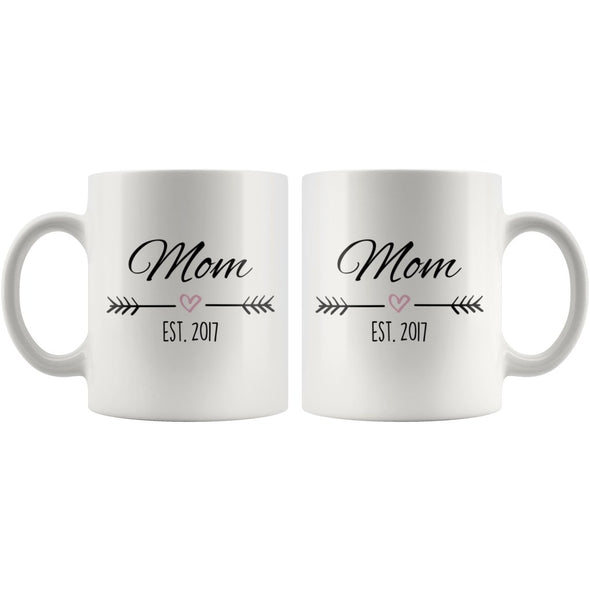 Mom Est. 2017 Mug | Gift for 2017 Mom $14.99 | Drinkware