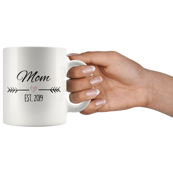 Mom Est. 2019 Coffee Mug | New Mom Gift $14.99 | Drinkware