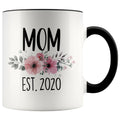 Mom Est 2020 New Mom Expecting Mother Coffee Mug Tea Cup 11 ounce $14.99 | Black Drinkware