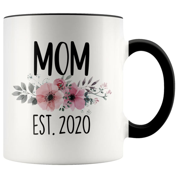 Mom Est 2020 New Mom Expecting Mother Coffee Mug Tea Cup 11 ounce $14.99 | Black Drinkware