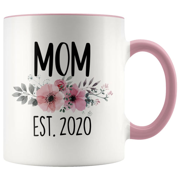 Mom Est 2020 New Mom Expecting Mother Coffee Mug Tea Cup 11 ounce $14.99 | Pink Drinkware