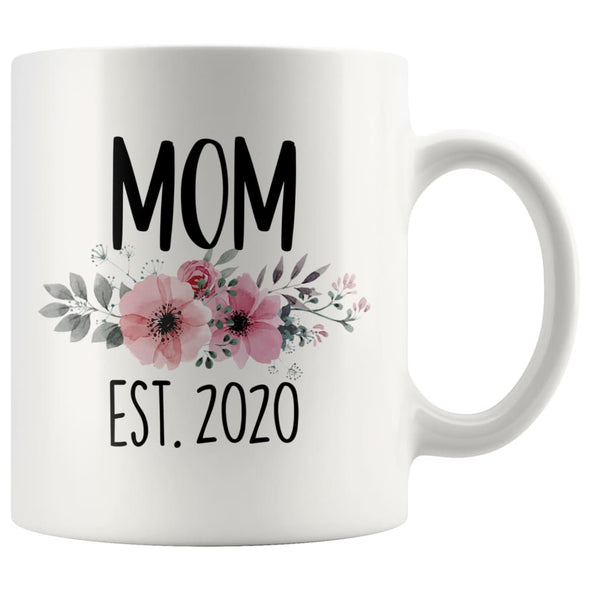 Mom Est 2020 New Mom Expecting Mother Coffee Mug Tea Cup 11 ounce $14.99 | White Drinkware