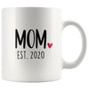 Mom Est. 2020 New Mom Gift First Mothers Day Gift Personalized Expecting Mom Coffee Mug Tea Cup $14.99 | White Drinkware